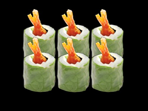 Galette rolls crevette tempura spicy